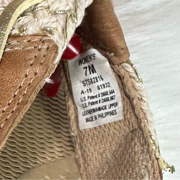 Sperry Tan and Cream Braided Sandals - Picture 7 of 7